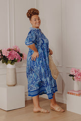 Bloom Bliss Getaway Floral Midi Dress Curves