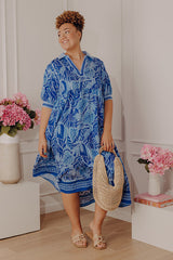 Bloom Bliss Getaway Floral Midi Dress Curves
