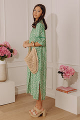 Resort Ready Muse Midi Dress in Green