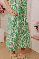 Resort Ready Muse Midi Dress in Green