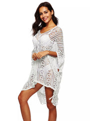Hazel Blues® | Crochet Knit V-Neck Cover-Up