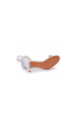 Elegant Open Toe Ankle-Strap Stiletto Sandals